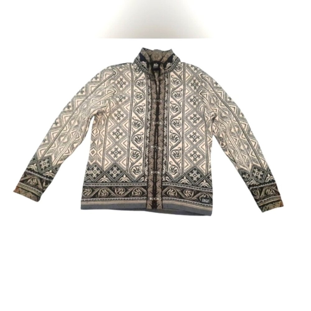 Dale of Norway Patterned Knit Cardigan